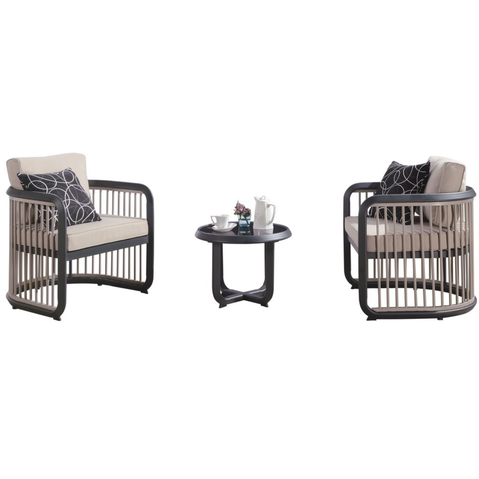 Juego De Balcón Mallorca para 1 - 1 Cuerpos Con Mesa De Centro