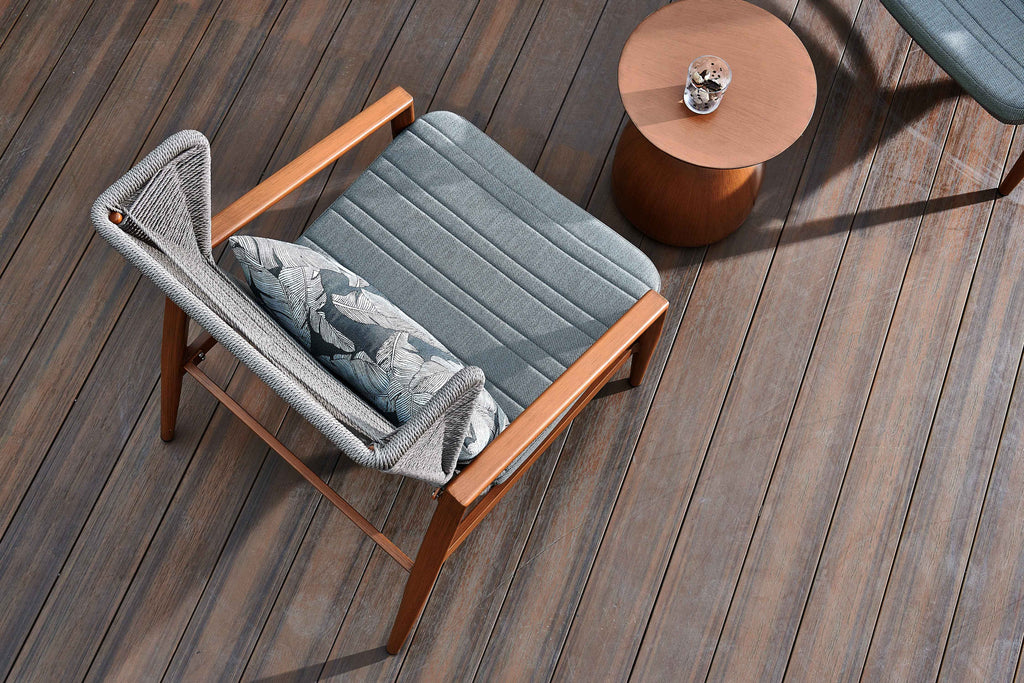 Juego De Balcón Terraza Mykonos 1-1 Cuerpos Con Mesa de Centro